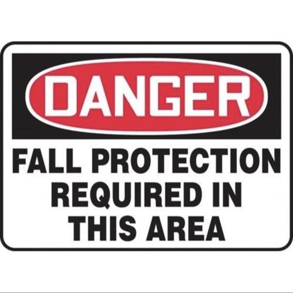 Accuform OSHA DANGER SAFETY SIGN FALL MFPR008VP MFPR008VP - main